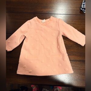 H&M light pink Textured Kids Dress